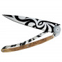 Folding knife Deejo Tattoo Maori-Juniper Wood 37g 1CB020 9.5cm - 3