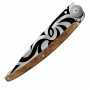 Folding knife Deejo Tattoo Maori-Juniper Wood 37g 1CB020 9.5cm - 4