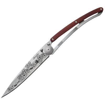 Folding knife Deejo Tattoo Cherry Blossom-Rosenwood 37g 1CB017 9.5cm - 1