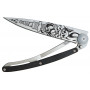 Folding knife Deejo Tattoo Biker-Granadilla wood 37g 1CB018 9.5cm - 4