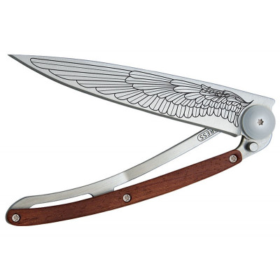 Folding knife Deejo Tattoo Wing-Rosenwood 37g 1CB016 9.5cm for