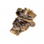 Lanyard bead Skull in hat (bronze) bead3 1.8cm - 2