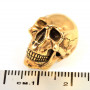 Lanyard bead Skull (nickel silver) bead2 1.4cm - 7