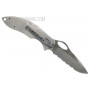 Serrated folding knife Böker Cinch Fastback Roper Engraved BOC091E 7.6cm - 2