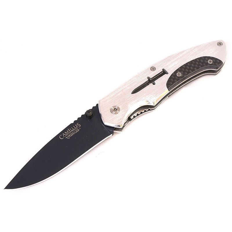 2.75'' Ceramic / Carbon Fiber Blade Folding Knife with Carbon