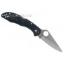 Serrated folding knife Spyderco Delica 4 Black, combo edge 11SBK 7.4cm - 2