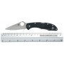 Serrated folding knife Spyderco Delica 4 Black, combo edge 11SBK 7.4cm - 5