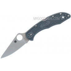 Folding knife Spyderco Delica 4 Flat Ground Gray C11FPGY 7.3cm