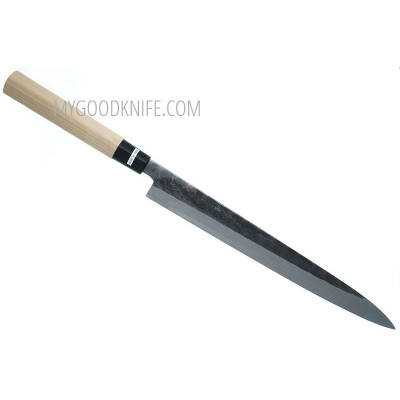 Японский кухонный нож Янагиба Tojiro Hammered Black для суши  F-1082 27см - 1