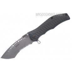 Serrated folding knife HTM Gun Hammer Gray A/O 47547 9cm