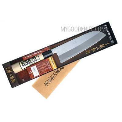 Santoku Couteau Japonais Yoshikane Hamono Shirogami 2 YH-S2S165 16.5cm