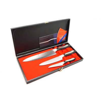 Juego de cuchillos de cocina Tojiro DP Damascus Flash Gift Set B FF-GIFTSET-B - 1