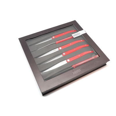 Steak knife Tarrerias-Bonjean Set of 6 Laguiole Sens Red  449183 10cm - 1