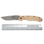 Serrated folding knife Ontario RAT-1 Desert Tan Handle 8849DT 8.9cm - 5