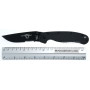 Serrated folding knife Ontario RAT-1 Folder Black Combo blade 8847BS 8.9cm - 5