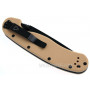 Folding knife Ontario RAT-1 Folder Desert Tan Black Plain 8846DT 9cm - 3