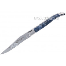 Folding knife Laguiole en Aubrac Blue  LO212TBI 12cm