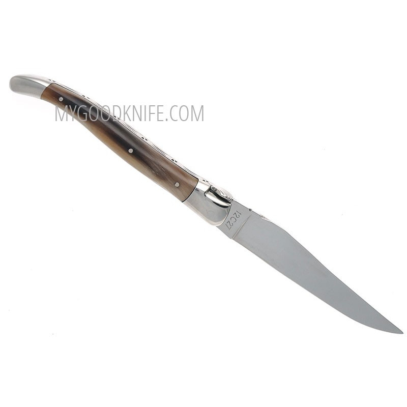 Folding knife Laguiole en Aubrac Scallop L0212PCIC 12cm for sale MyGoodKnife