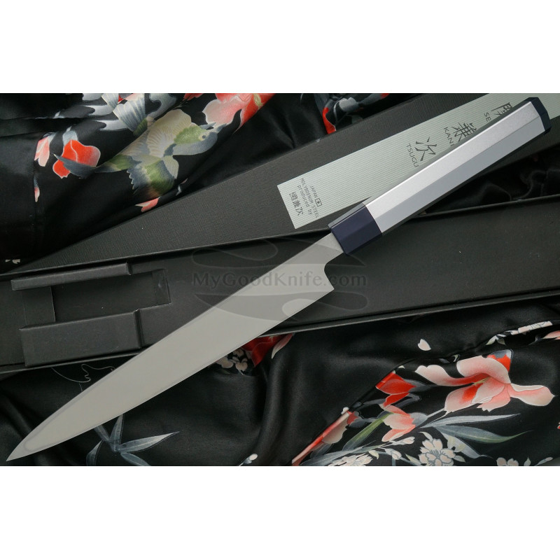 Yanagiba Japanese kitchen knife Seki HeptagonSilver sushi