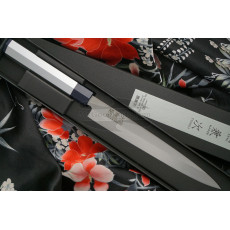 Yanagiba Japanese kitchen knife Seki Kanetsugu Heptagon-Silver sushi and sashimi 8021 21cm
