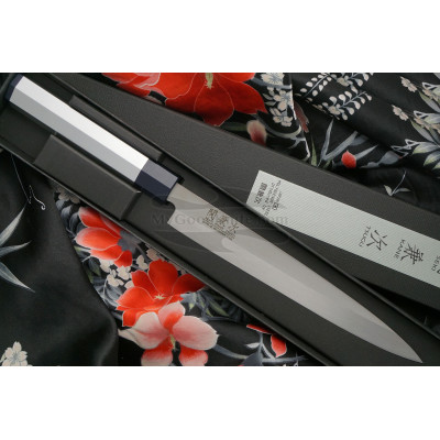 Yanagiba Japanese kitchen knife Seki Kanetsugu Hybrid Wa-Bocho sushi and sashimi 8021 21cm - 1