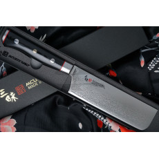 Nakiri Japanese kitchen knife Mcusta Zanmai Classic Pro Zebra HFZ-8008D 16.5cm