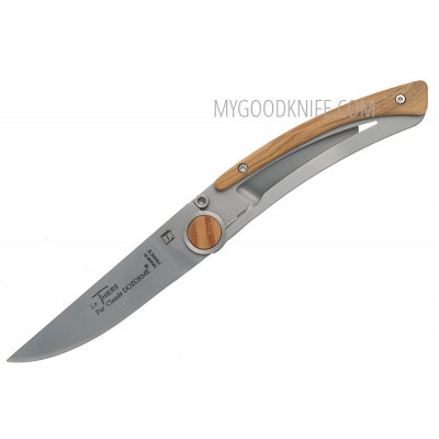Folding knife Claude Dozorme Thiers liner, olive wood 19014289 1.1cm - 1