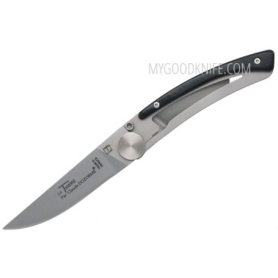 Folding knife Claude Dozorme Thiers liner, black horn 19014264 9cm - 1