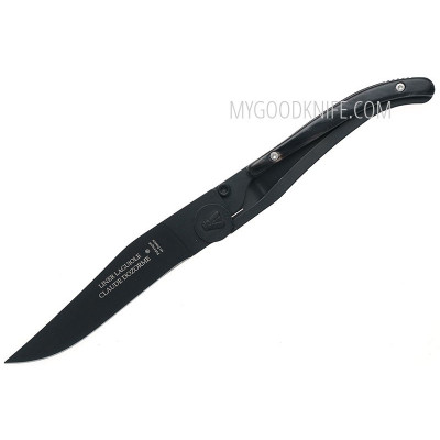 Folding knife Claude Dozorme Laguiole Liner lock, black horn 16014264N 11cm - 1