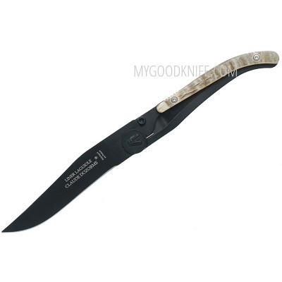 Складной нож Claude Dozorme Laguiole Liner lock, черный 16014237N 11см - 1