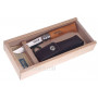 Folding knife Opinel Wooden slide top box  Carbon No 8 with sheath 815 8cm - 2