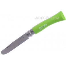Cuchillo para los ninos Opinel Mi Primer Manzana No7 Verde Scouts 001700 7.5cm