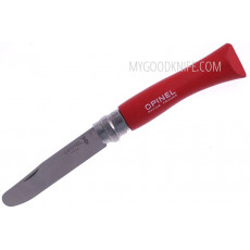 Kid's knife Opinel My First Opinel No7 Rojo Scouts 001698 7.5cm