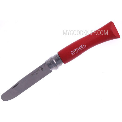 Cuchillo para los ninos Opinel My First Opinel No7 Red Scouts folder OO1698 7.5cm - 1