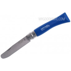 Cuchillo para los ninos Opinel My First Opinel No7 Blue Scouts folder OO1697 7.5cm