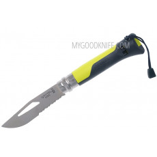 Rescue knife Opinel No 8 Outdoor, Yellow-Green 001578 8.5cm
