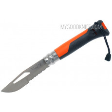 Rescue knife Opinel No8 Outdoor, orange ОО1577 8.5cm
