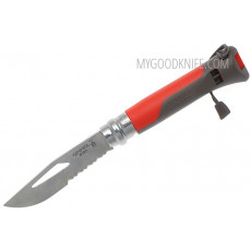 Rescue knife Opinel №8 Outdoor, Earth Red 001714 8.5cm