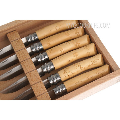 Складной нож Opinel Nature Series Collector Set в подарочной коробке 1555 7см - 1