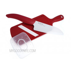 Cuchillo de ceramica Kyocera In Set FK140WH+CSN202 SET-RD - 1