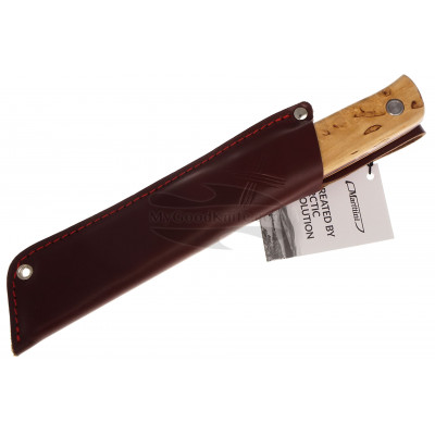 Marttiini Tundra-Messer – Gesamtlänge 22,8 Cm, Birkenholzgriff, Lederscheide