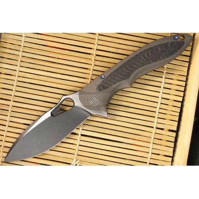 Folding knife We Knife Zephyr Brown 716C 8.8cm