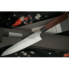 Japanilainen kokkiveitsi Gyuto Seki Kanetsugu Heptagon-Wood 9105 21cm