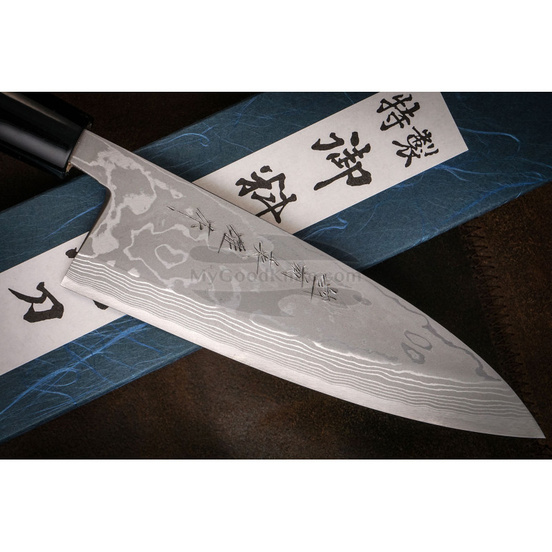 Deba Japanese kitchen knife Hideo Kitaoka 11 Layered Shirogami
