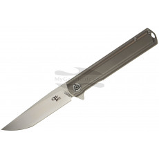 Folding knife CH Knives 3513 Solid Tanto Stippled Grey 9.4cm