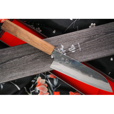 Японский кухонный нож Сантоку Ittetsu Shirogami IW1184 16.5см