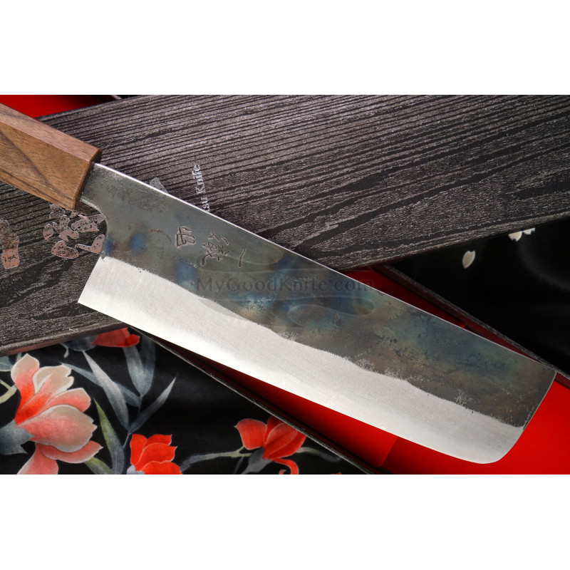 Nakiri Japanese kitchen knife Ittetsu Shirogami IW1185 16.5cm for sale