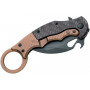 Karambit-kääntöveitsi Fox Knives Titanium Black FX-599TiC 6.5cm