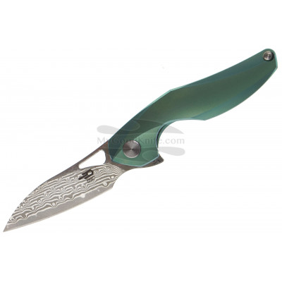 Folding knife Bestech Pterodactyl Damascus Green BT1810i 5.3cm