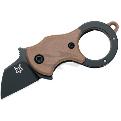 Folding knife Fox Knives Mini-TA Brown/Black FX-536 CBB 2.5cm